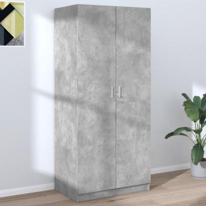 Șifonier, gri beton, 80x52x180 cm, PAL  GartenMobel Dekor