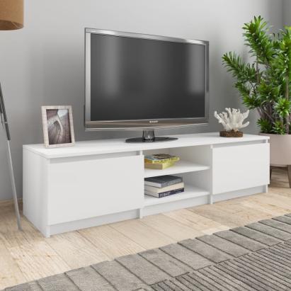 Comodă TV, alb, 140 x 40 x 35,5 cm, PAL    GartenMobel Dekor