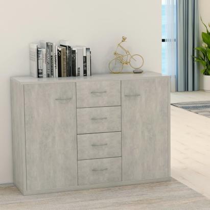 Servantă, gri beton, 88x30x65 cm, PAL GartenMobel Dekor