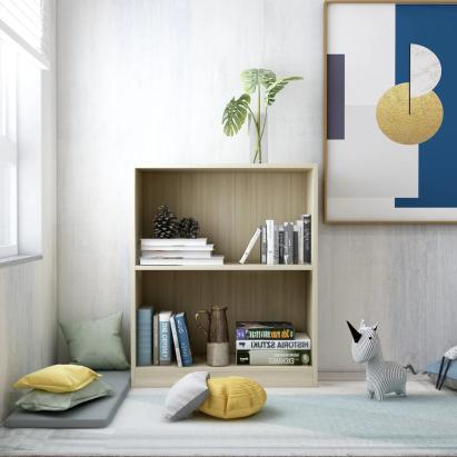 Bibliotecă, stejar sonoma, 60x24x74,5 cm, lemn compozit GartenMobel Dekor