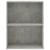 Bibliotecă cu 2 rafturi, gri beton, 60 x 30 x 76,5 cm, PAL GartenMobel Dekor