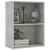 Bibliotecă cu 2 rafturi, gri beton, 60 x 30 x 76,5 cm, PAL GartenMobel Dekor