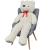 Ursuleț de pluș moale de jucărie XXL, alb, 135 cm  GartenMobel Dekor