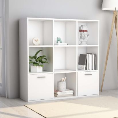 Bibliotecă, alb, 98 x 30 x 98 cm, PAL GartenMobel Dekor