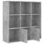 Bibliotecă, gri beton, 98x30x98 cm, lemn compozit GartenMobel Dekor