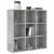 Bibliotecă, gri beton, 98x29x97,5 cm, lemn prelucrat GartenMobel Dekor