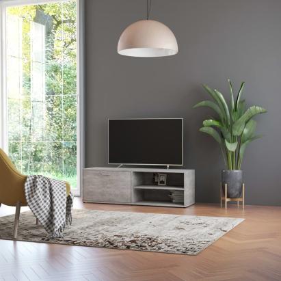 Comodă TV, gri beton, 120x34x37 cm, lemn prelucrat GartenMobel Dekor