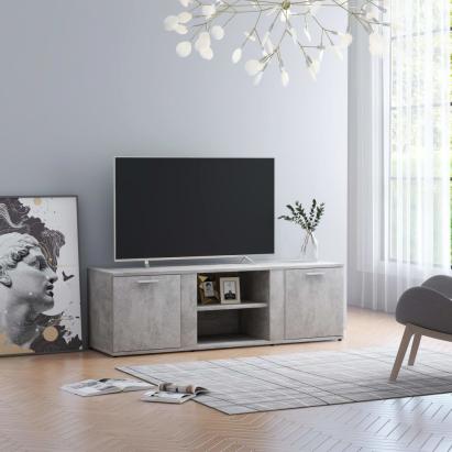 Comodă TV, gri beton, 120 x 34 x 37 cm, PAL GartenMobel Dekor