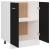Dulap inferior, negru, 60 x 46 x 81,5 cm, PAL GartenMobel Dekor