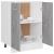 Dulap inferior, gri beton, 60 x 46 x 81,5 cm, PAL GartenMobel Dekor