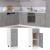 Dulap inferior cu sertar, gri beton, 30 x 46 x 81,5 cm, PAL GartenMobel Dekor