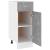 Dulap inferior cu sertar, gri beton, 30 x 46 x 81,5 cm, PAL GartenMobel Dekor