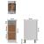 Dulap inferior cu sertar, gri beton, 30 x 46 x 81,5 cm, PAL GartenMobel Dekor