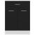 Dulap inferior cu sertar, negru, 60 x 46 x 81,5 cm, PAL GartenMobel Dekor
