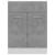 Dulap inferior cu sertar, gri beton, 60 x 46 x 81,5 cm, PAL GartenMobel Dekor
