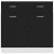 Dulap inferior cu sertar, negru, 80 x 46 x 81,5 cm, PAL GartenMobel Dekor