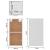Dulap suspendat, alb, 29,5 x 31 x 60 cm, PAL GartenMobel Dekor