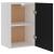 Dulap suspendat, negru, 39,5 x 31 x 60 cm, PAL GartenMobel Dekor