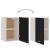 Dulap suspendat, negru, 39,5 x 31 x 60 cm, PAL GartenMobel Dekor