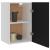 Dulap suspendat, negru, 39,5 x 31 x 60 cm, PAL GartenMobel Dekor