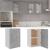 Dulap suspendat, gri beton, 39,5x31x60 cm, PAL GartenMobel Dekor