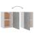Dulap suspendat, gri beton, 39,5x31x60 cm, PAL GartenMobel Dekor
