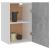 Dulap suspendat, gri beton, 39,5x31x60 cm, PAL GartenMobel Dekor