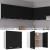 Dulap suspendat, negru, 60 x 31 x 60 cm, PAL GartenMobel Dekor