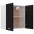Dulap suspendat, negru, 60 x 31 x 60 cm, PAL GartenMobel Dekor