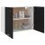 Dulap suspendat, negru, 80 x 31 x 60 cm, PAL GartenMobel Dekor