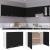 Dulap suspendat, negru, 80 x 31 x 60 cm, PAL GartenMobel Dekor