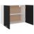 Dulap suspendat, negru, 80 x 31 x 60 cm, PAL GartenMobel Dekor