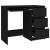 Birou, negru, 90x45x76 cm, lemn prelucrat GartenMobel Dekor