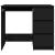 Birou, negru, 90x45x76 cm, lemn prelucrat GartenMobel Dekor