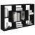 Raft de perete, negru, 85x16x52,5 cm, lemn prelucrat GartenMobel Dekor