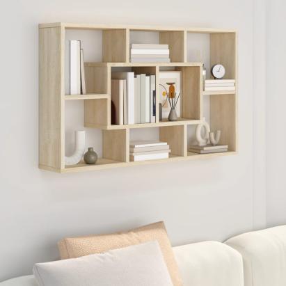 Raft de perete, stejar sonoma, 85x16x52,5 cm, lemn compozit GartenMobel Dekor