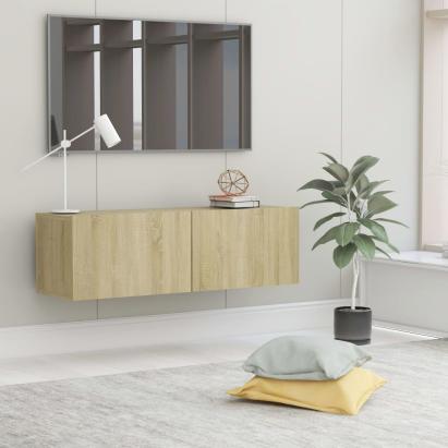 Comodă TV, stejar Sonoma, 100 x 30 x 30 cm, PAL GartenMobel Dekor