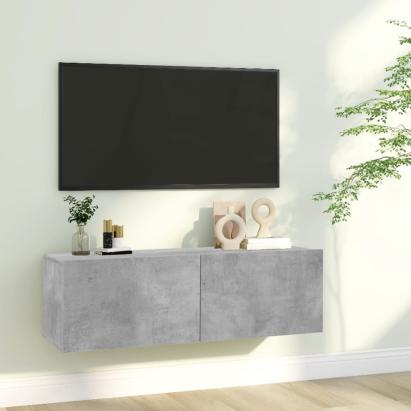 Comodă TV, gri beton, 100 x 30 x 30 cm, PAL GartenMobel Dekor