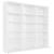 Dulap pentru CD-uri, alb extralucios, 102 x 23 x 89,5 cm, PAL GartenMobel Dekor