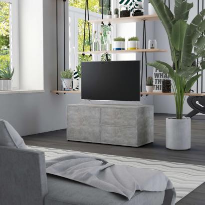 Comodă TV, gri beton, 80 x 34 x 36 cm, PAL GartenMobel Dekor