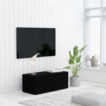 Comodă TV, negru, 80 x 34 x 30 cm, PAL GartenMobel Dekor