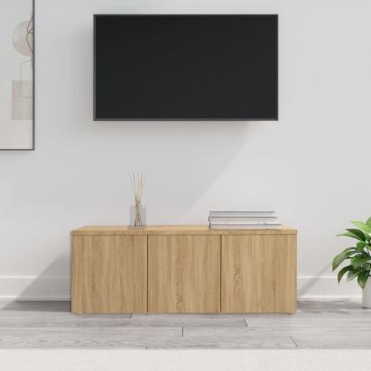 Comodă TV, stejar sonoma, 80x34x30 cm, lemn prelucrat GartenMobel Dekor