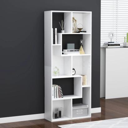 Bibliotecă, alb, 67 x 24 x 161 cm, PAL GartenMobel Dekor