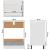 Dulap pentru cuptor, gri beton, 60 x 46 x 81,5 cm, PAL GartenMobel Dekor