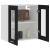 Dulap suspendat din sticlă, negru, 60 x 31 x 60 cm, PAL GartenMobel Dekor
