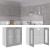 Dulap suspendat de sticlă, gri beton, 60 x 31 x 60 cm, PAL GartenMobel Dekor