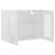 Dulap suspendat din sticlă, alb, 80 x 31 x 60 cm, PAL GartenMobel Dekor