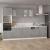 Dulap de cuptor cu microunde, gri beton, 60 x 57 x 207 cm, PAL GartenMobel Dekor