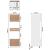 Dulap de cuptor cu microunde, gri beton, 60 x 57 x 207 cm, PAL GartenMobel Dekor