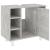 Dulap de baie, gri beton, 60 x 32 x 53,5 cm, PAL GartenMobel Dekor